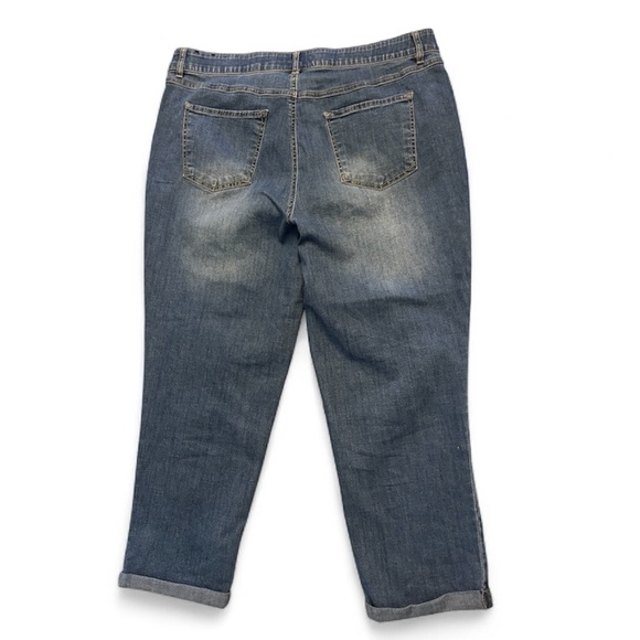 D. Jeans jeans cropped women’s size 18W - Picture 2 of 6